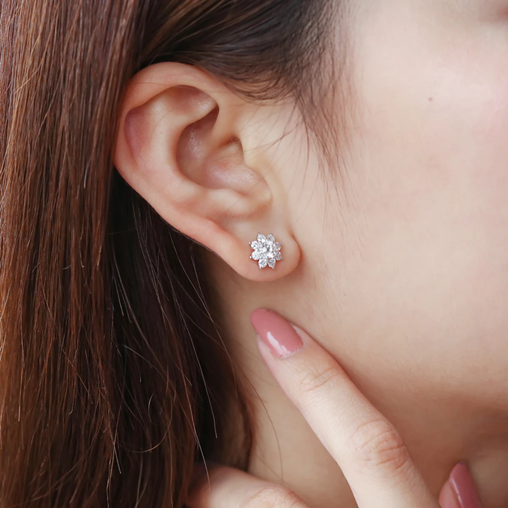 0 6 cttw круглые отличные свободные серьги 3 мм с муассанитом 14K серьги-гвоздики
