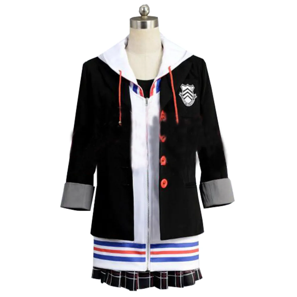 Костюм для косплея Ann Takamaki Persona 5 жакет рубашка юбка чулки жилет вечеринки