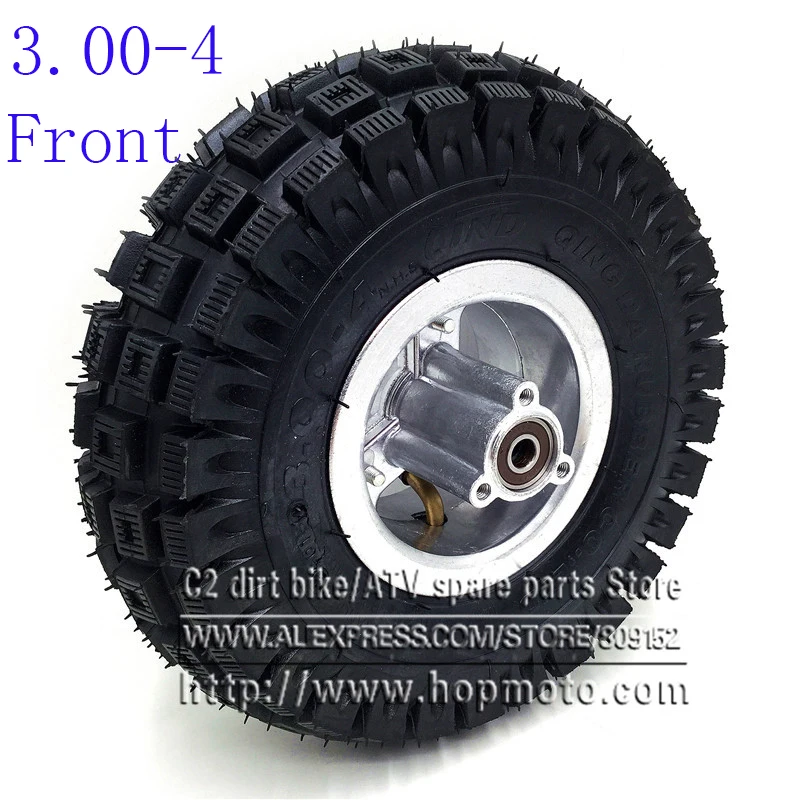 

3.00-4 Electric Scooter Front Wheel with tyre Alloy Rim hub and inner tube wheels Gas scooter bike motorcycle