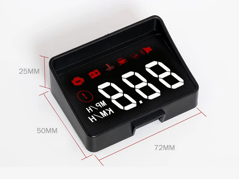 Автомобильный HUD A100S монитор OBD2 компьютер для вождения Hud A100 Улучшенный Дисплей лобовое стекло проектор дисплей сигнализация
