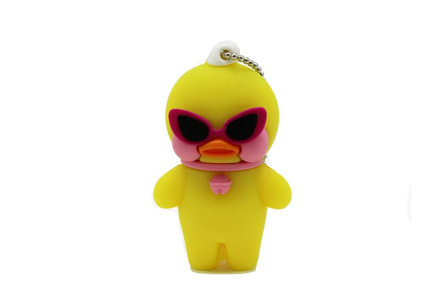 Текстовый мне милый мультфильм кафе mimi утка стиль Флешка 4G 8G 16G 32G Usb 2,0 Usb флэш-накопитель