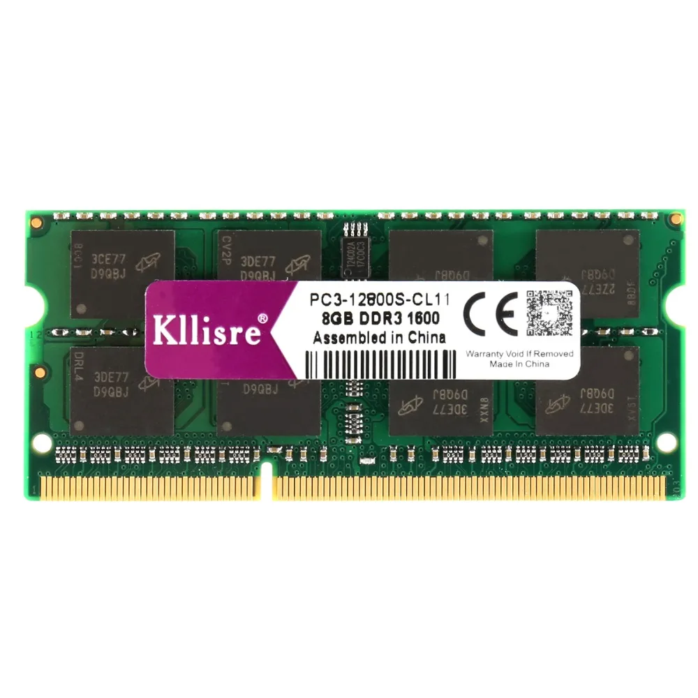 Kllisre DDR3 8 ГБ 4 ОЗУ 1333 мГц или 1600 204pin sodimm Записные книжки памяти | Компьютеры и офис