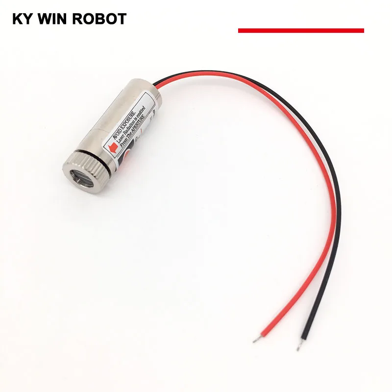 

Red Line Laser Module 5mW 650nm Focus Adjustable Laser Head 5V Industrial Grade
