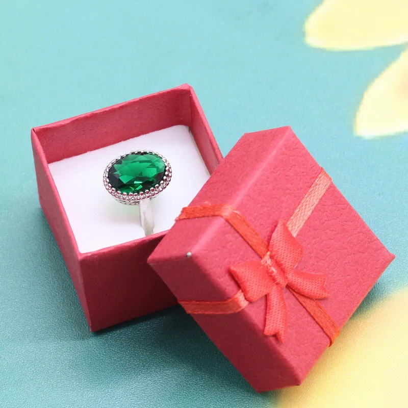 EIOLZJ 925 Silver Rings for Women Yellow Semi-precious Stone Ringen Bride Anniversary Ring Free Jewelry Box | Украшения и