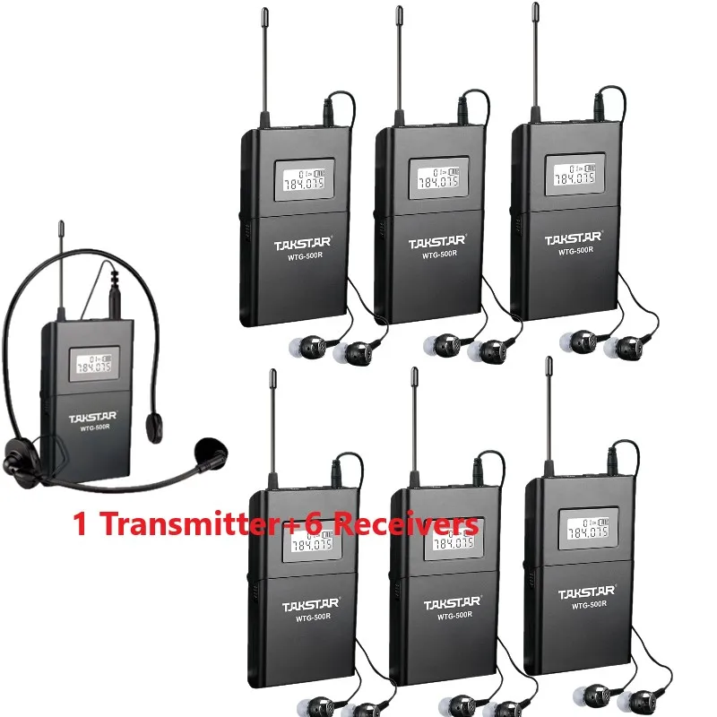 Takstar WTG 500/WTG500 UHF Беспроводная аудиосистема для туристического гида/синхронного