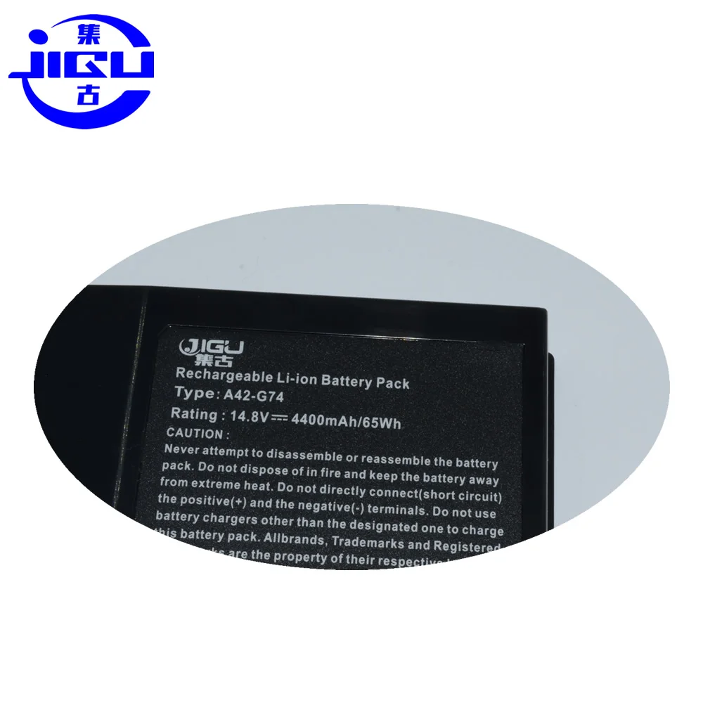 JIGU 4400 мАч 8 ячеек Аккумулятор для ноутбука ASUS A42 G74 ICR18650 26F LC42SD128 серия G74J G74S XR1 G74SW