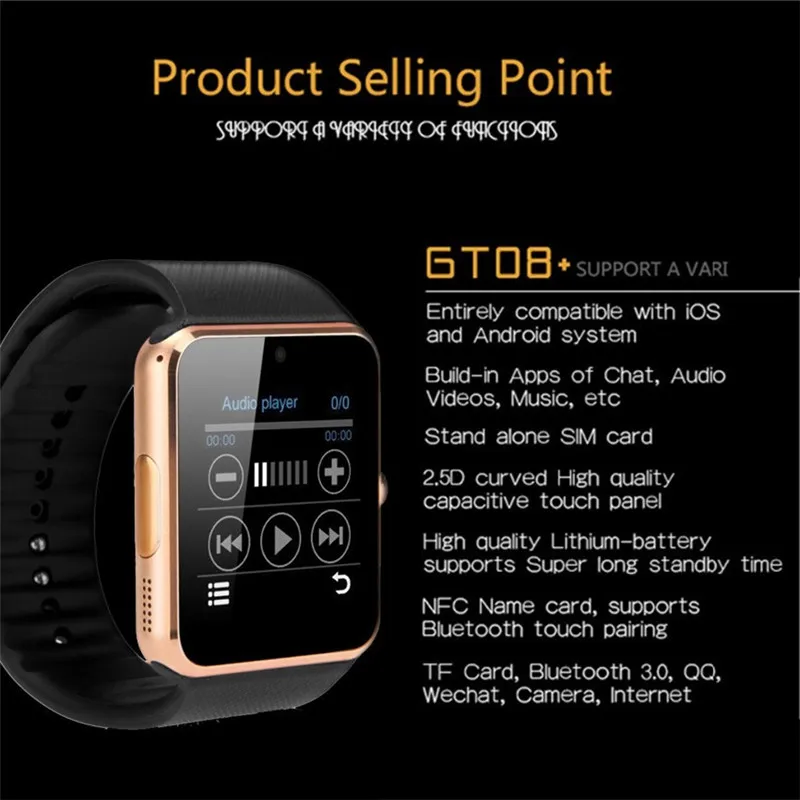 

Bluetooth Sport Smart Watch Men Women Pedometer Call Sedentary Remind Sleep Monitoring Multi-function Watch For Android Phones