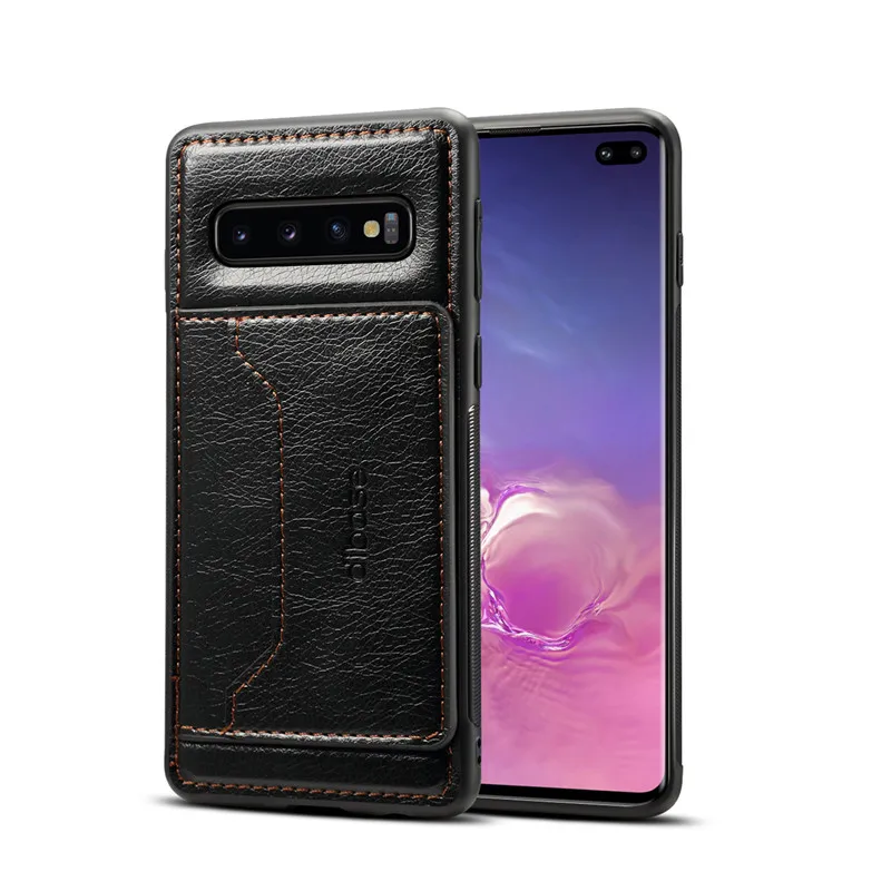 S10 Plus Роскошный кожаный чехол для samsung Galaxy E винтажный кошелек карт Бизнес Стенд