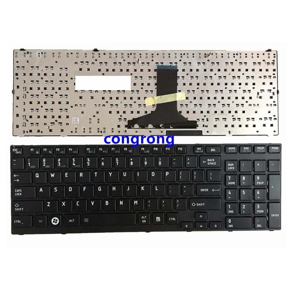 Клавиатура с английской раскладкой для ноутбука TOSHIBA Satellite P750 P755 A660 A600 A600D A665 P750D P755D Qosmio X770 X775