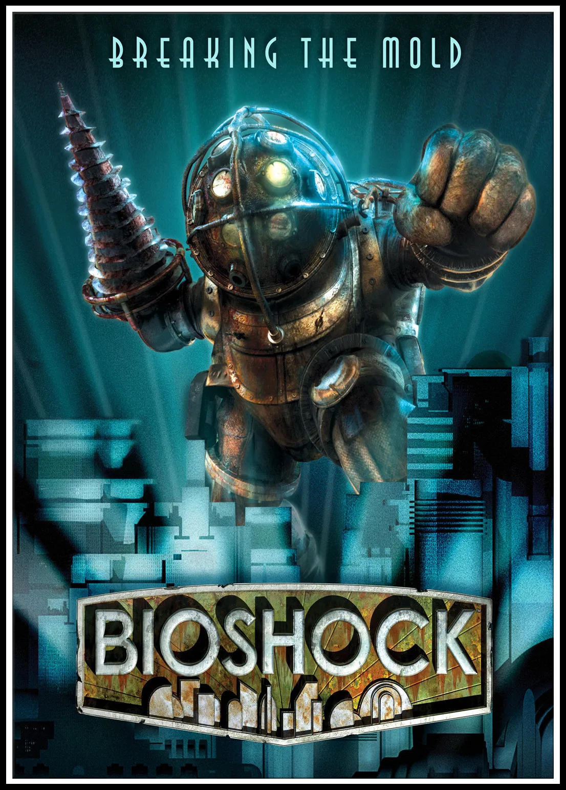 Плакат Bioshock Rapture видео игра Постеры фильма белая бумага Картина Настенная картина для гостиной украшение дома - Цвет: 14