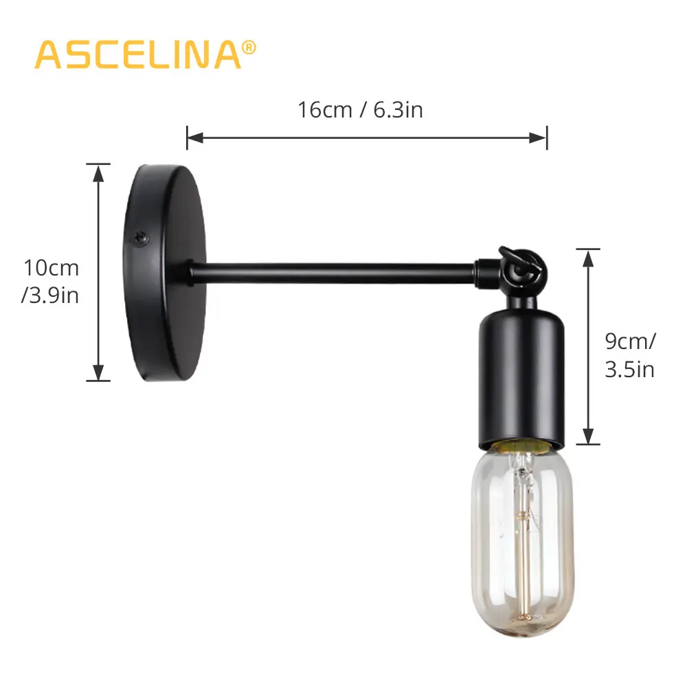 Настенный светильник ASCELINA светодиодный винтажный декор для лофта настенный
