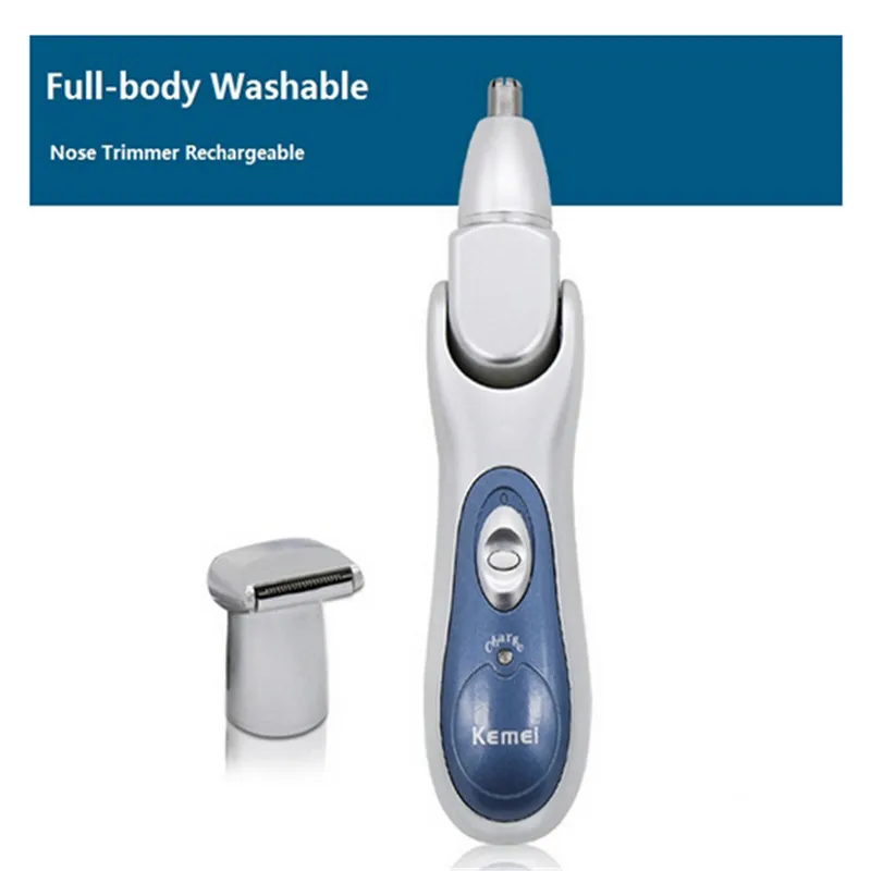 

2 in 1 Washable Portable Electric Nose Hair Trimmer Facial Grooming Shaver Razor Sideburn Clipper Nasal Cutter Beard Haircut Kit