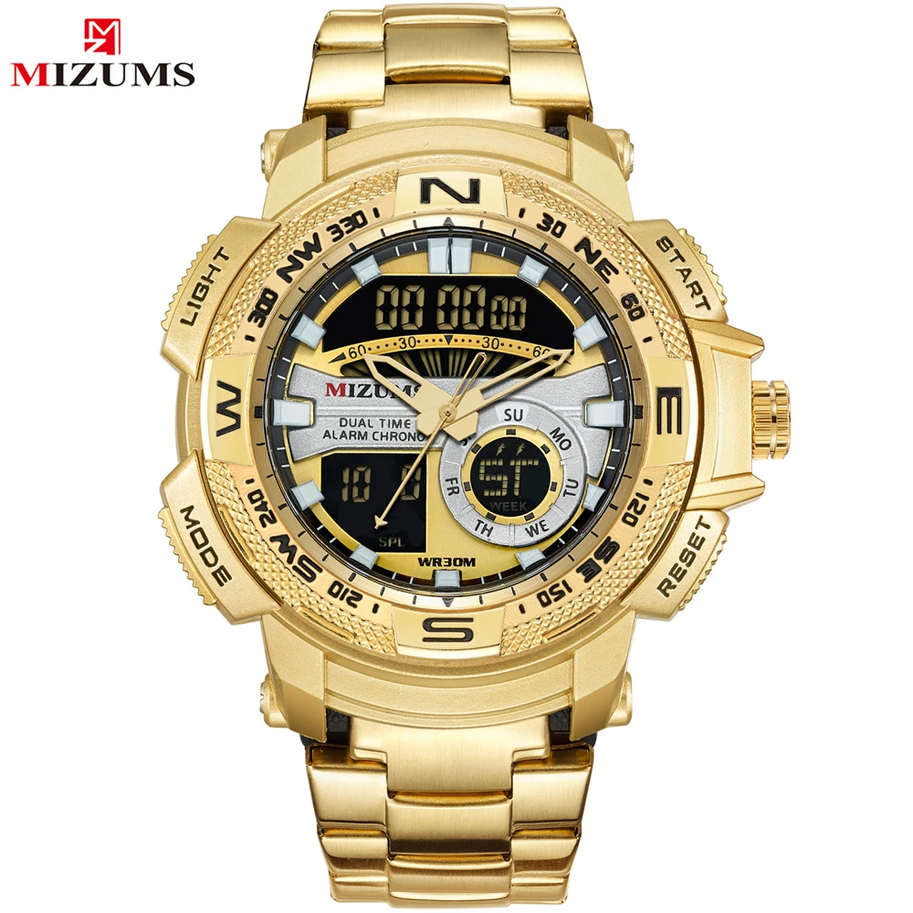 Новинка 2018 модные мужские часы полностью стальные Мужские кварцевые аналоговые