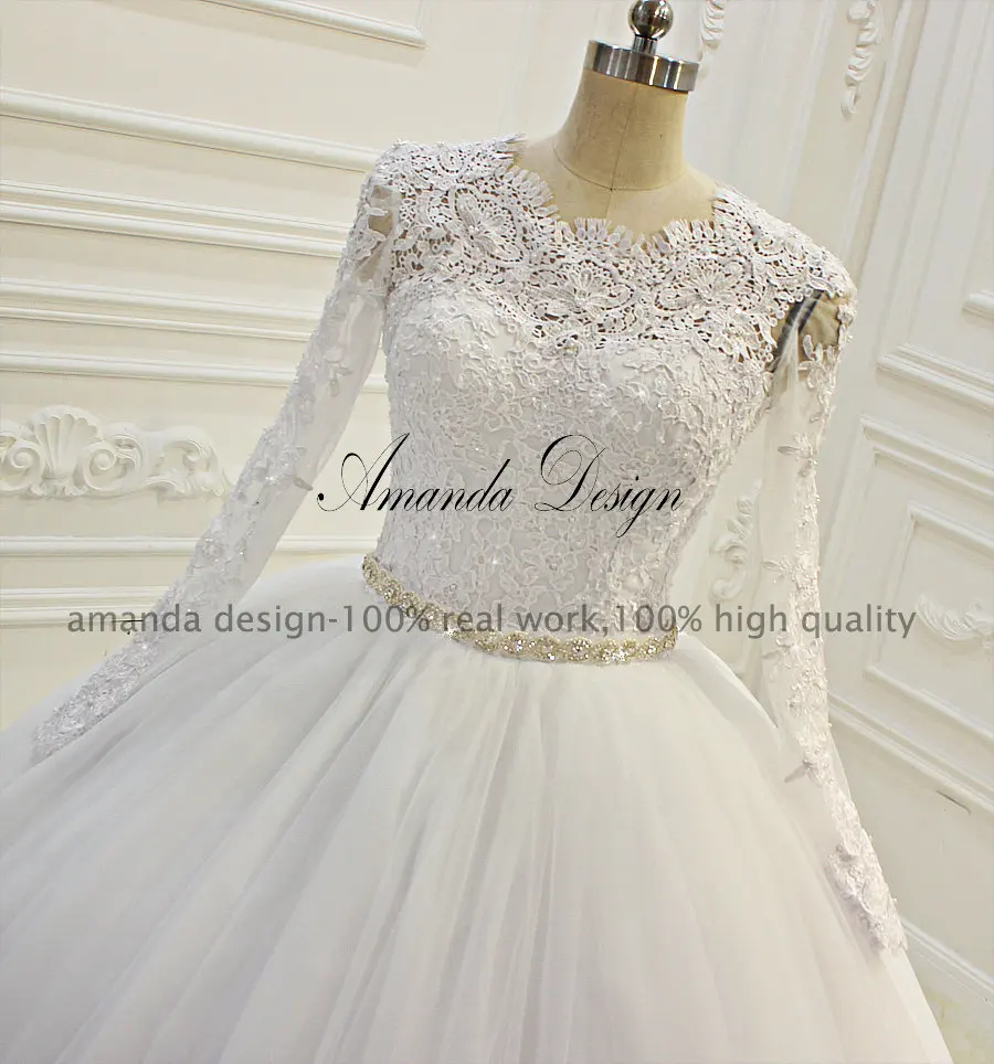 Женское бальное платье кружевные свадебные платья Amanda Novias Real|amanda novias|wedding dress amanda