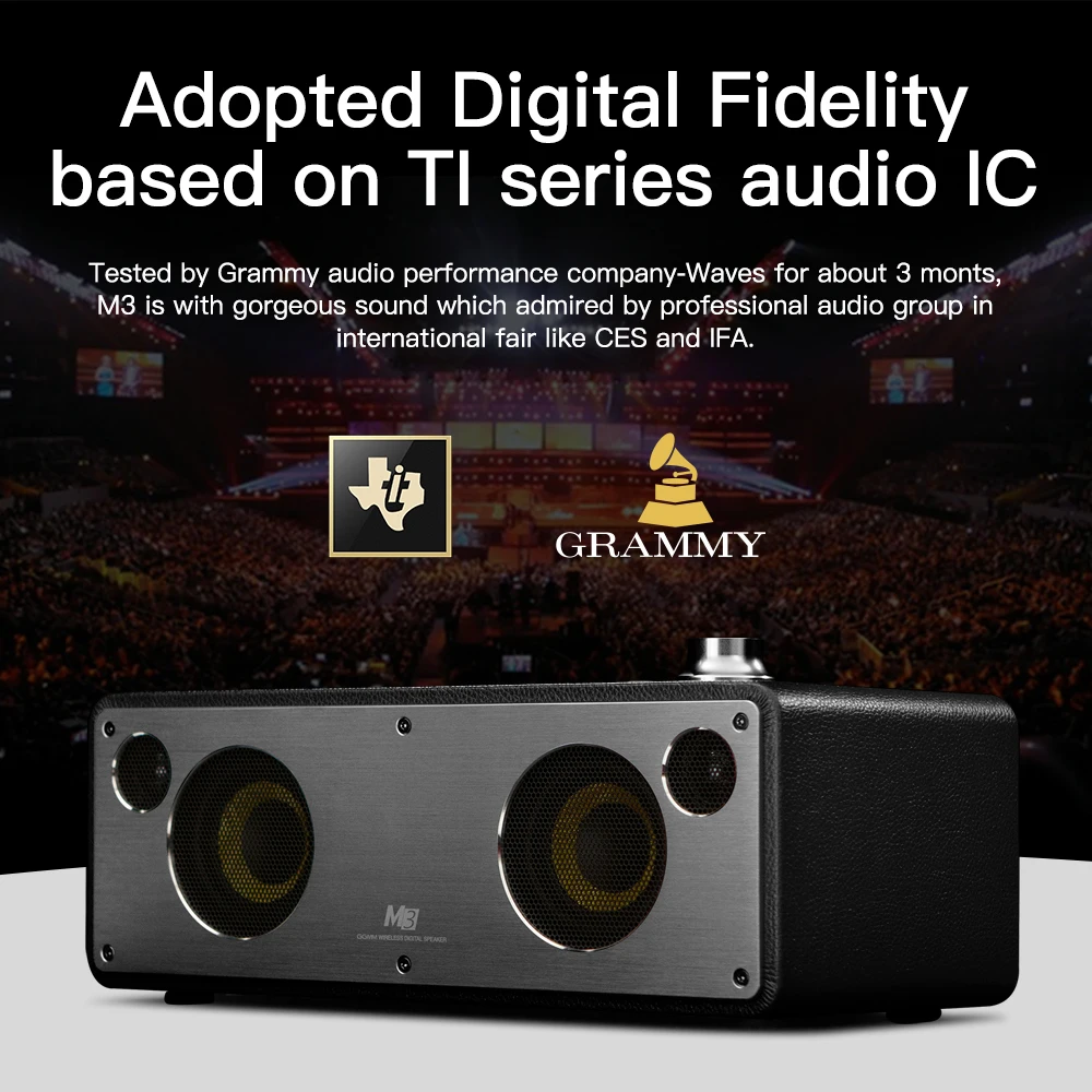 GGMM M3 Беспроводная колонка Wi Fi Bluetooth стерео звук HiFi аудио сабвуфер лучший динамик