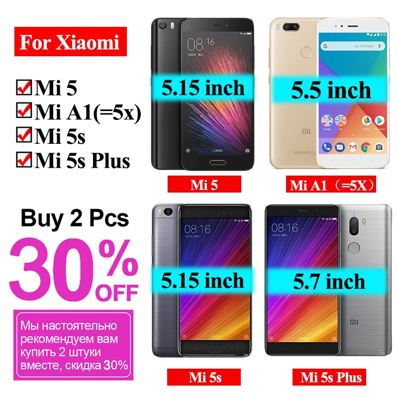 Закаленное стекло для Xiaomi mi A1 протектор экрана ksiomi 5 защитный 5S plus 5x xiomi xiaomei x5 mi5