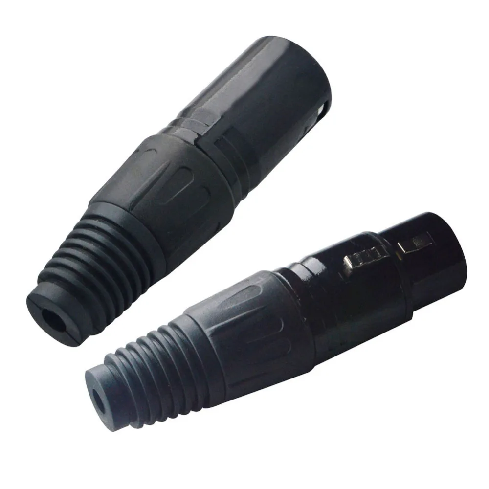 2 шт. XLR 3 контактный разъем Cannon штекер полюсный гнездовой аудиоразъем MIC|connector