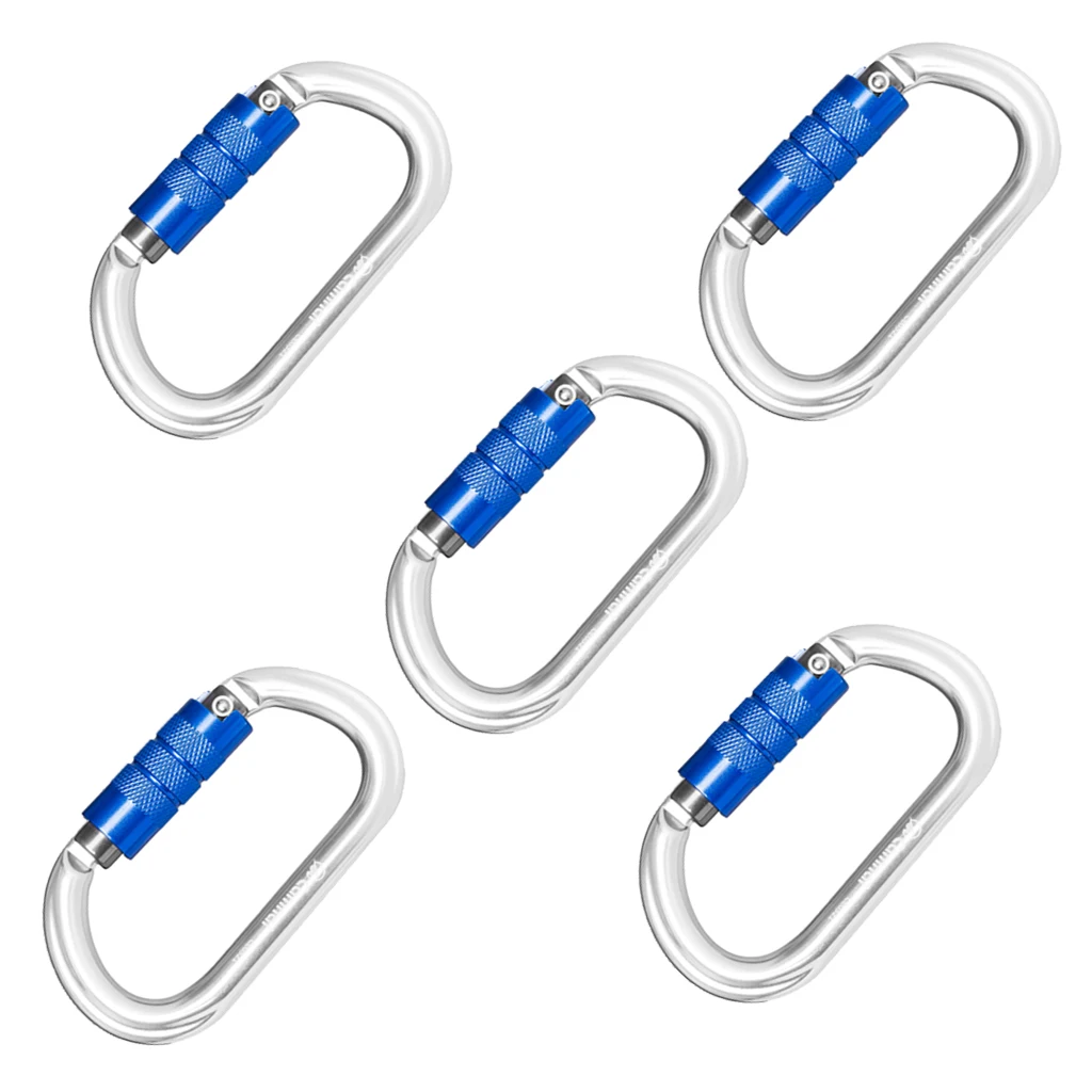 5 шт. Алюминий оснастки карабин скалолазание спортивные альпинистские кольцо в