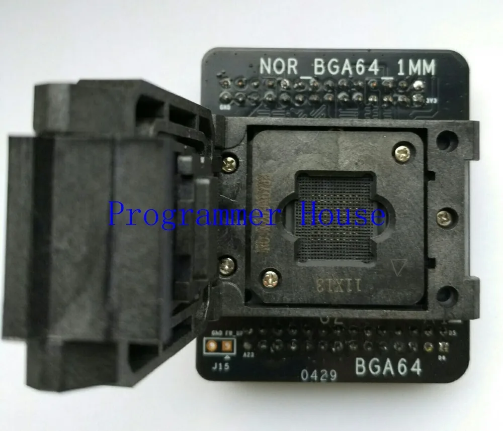 Бесплатная доставка 100% оригинальный адаптер nor BGA64 для nand proman tl86_plus SOCKET 1 0 мм 11*13
