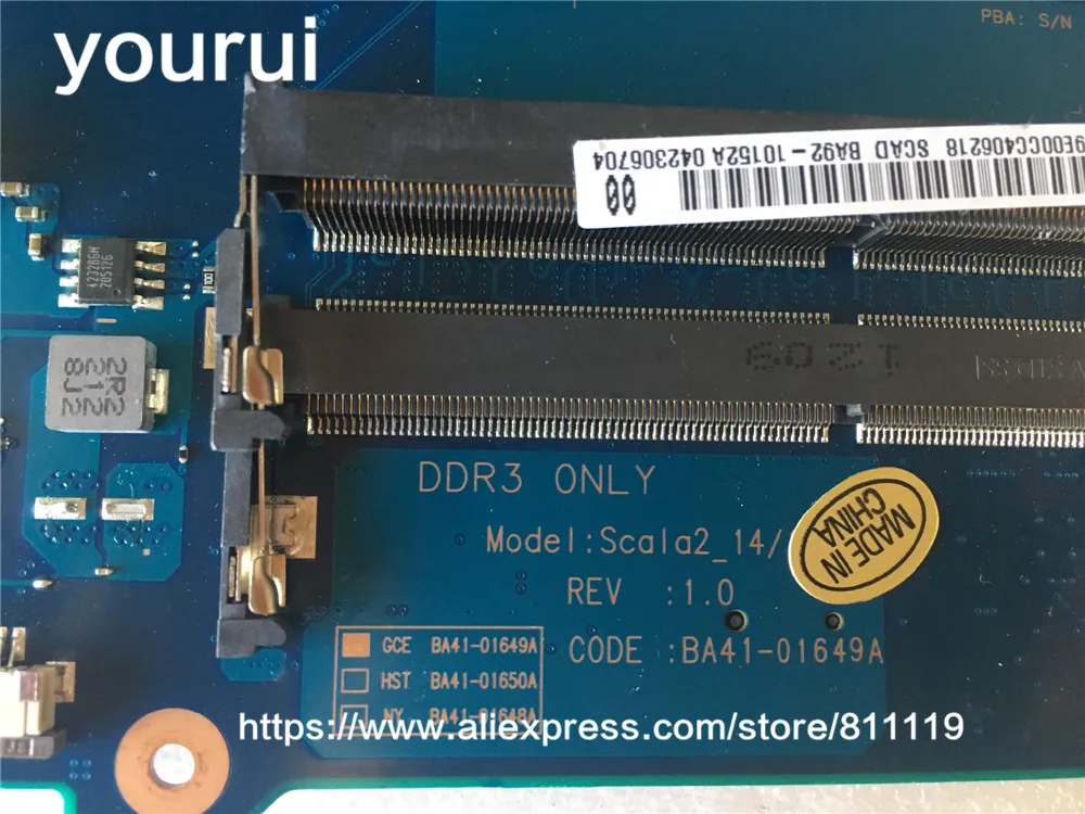 Yourui для RV415 RV515 BA41 01649A BA92 10152A 10152B DDR3 компьютер на любом транспортном