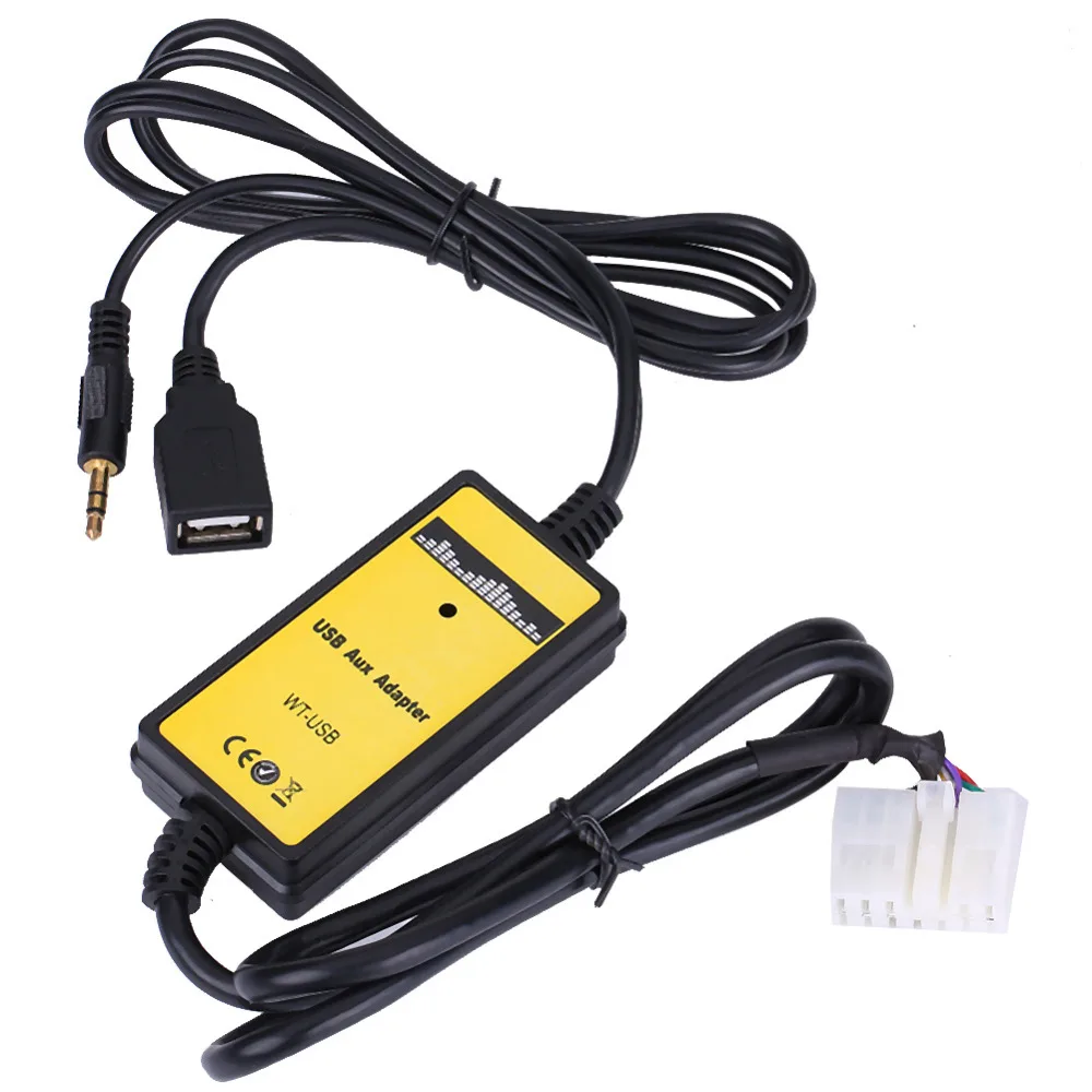 Автомобильный USB Aux In адаптер MP3 плеер кабель радио аудио интерфейс для Toyota Camry Corolla