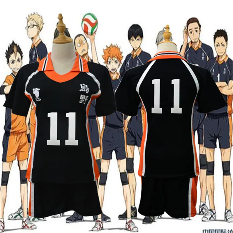 Аниме Haikyuu Cosplay Костюм Karasuno средней школы волейбол клуб Хината Syouyou Kageyama Tobio спортивная одежда майки форма S