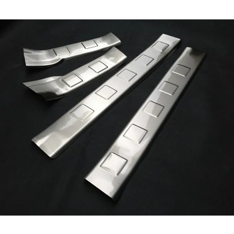 Автомобильный Стайлинг Накладка на порог из нержавеющей стали накладки для Nissan