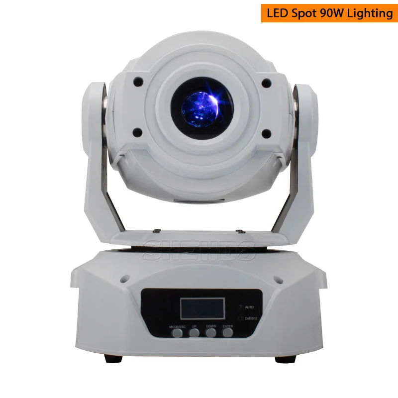 White boby 6 Prism Светодиодный спот 90W с ЖК-дисплей Дисплей с 6 героев: призма DMX512 сценический эффект освещения для DJ диско вечерние танцпол Быстрая - Цвет: White boby 6 Prism