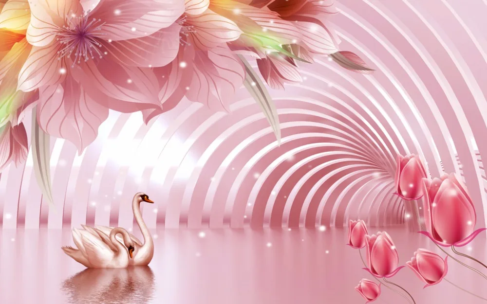 Модные индивидуальные украшения для дома спальни 3D занавески космические цветы