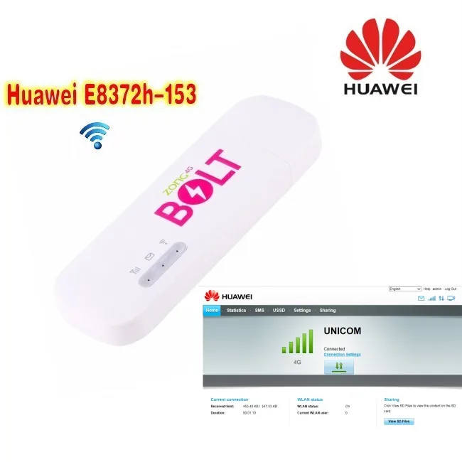 200 шт./лот (+ 2 антенны) HUAWEI E8372 LTE белая беспроводная точка доступа в автомобиле|huawei