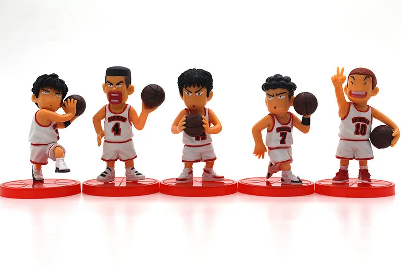 5 шт./набор аниме SLAM DUNK 7 см баскетбольная команда Q торт мультяшная экшн фигурка