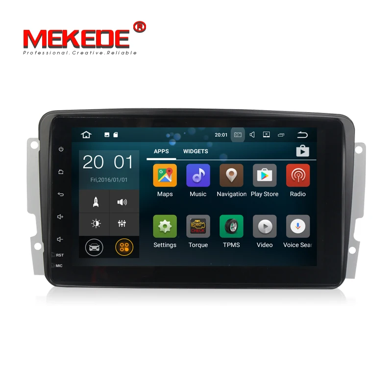 Бесплатная доставка Android7.1 Quad core Автомобильный gps плеер для Benz W209 W203 W168 мл W163 W463
