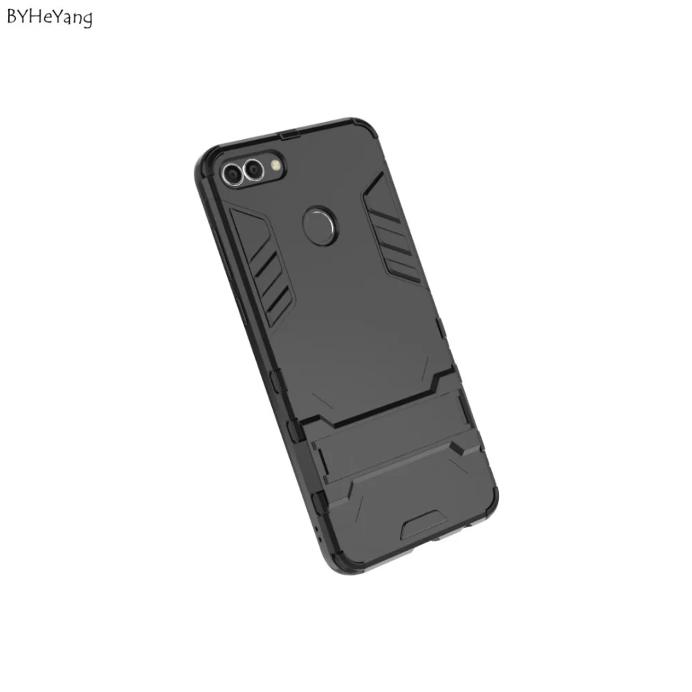BYHeYang чехол для Huawei Y9 2018 Y 9 тонкий Робот Броня резиновая ТПУ ПК 2в1 телефона Enjoy 8 Plus |