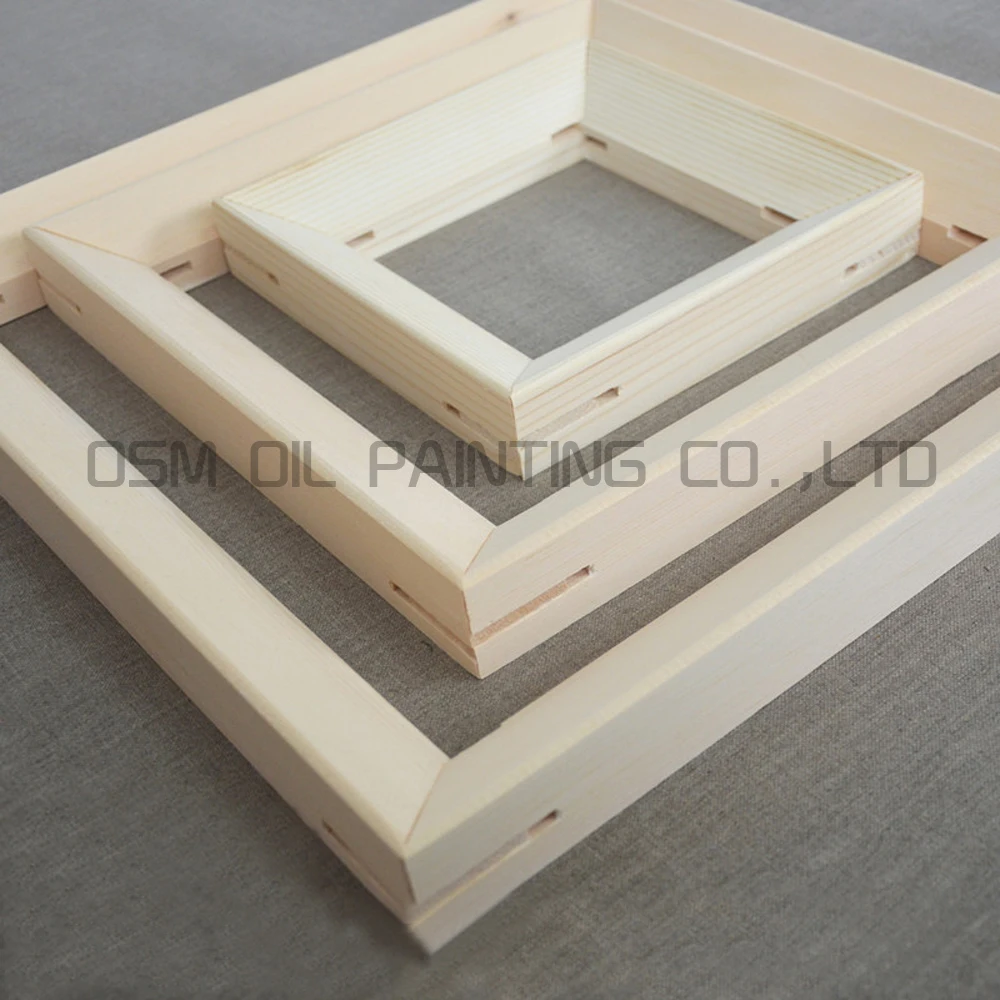 

Free Shipping by Express High Quality Pine Wooden Frame for Canvas Painting DIY Stretch Inner Frame Bar For Oil Painting