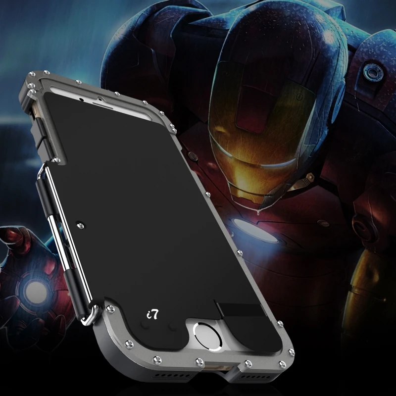 Роскошный Doom металлический защитный чехол для IPhone 7 Plus противоударный