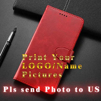Персонализированный Чехол для телефона из искусственной кожи Lenovo K5 Note Play Name Custom