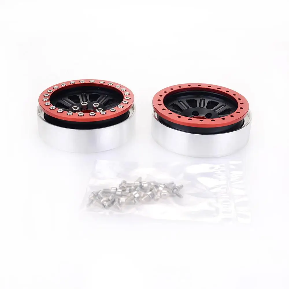 2шт 2 дюймов алюминиевый сплав Beadlock колеса диски ступицы для 1/10 RC Гусеничный