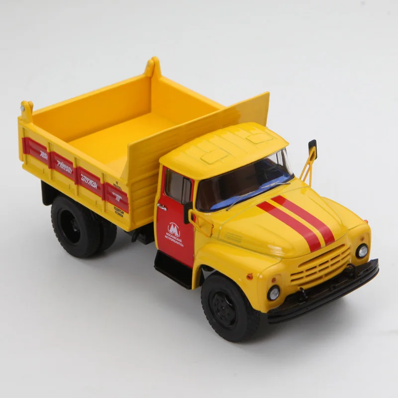 Out Of Print New Die Cast Metal 1/43 Yellow Russian Soviet Truck Desktop Display Collection Model Toys For Children