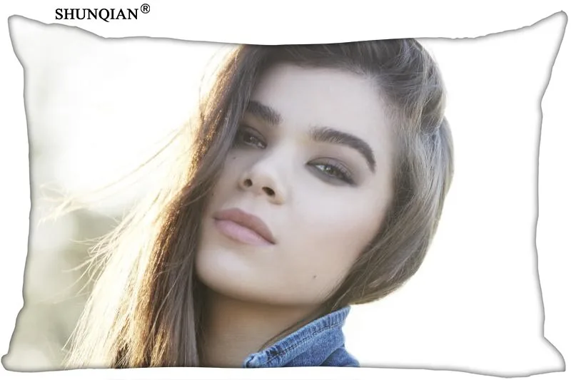 Новинка наволочка Hailee Steinfeld на молнии ремень размеров 45x35 см 40x60 45x75 50x75 (две
