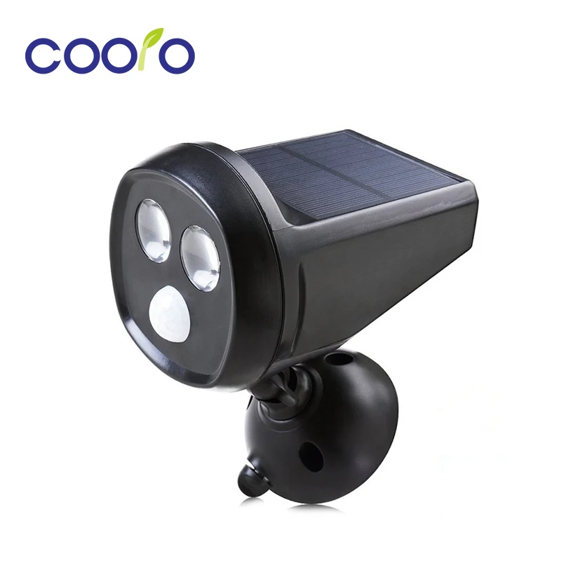 Светодиодный датчик движения на солнечной энергии 2LED супер яркий Солнечный
