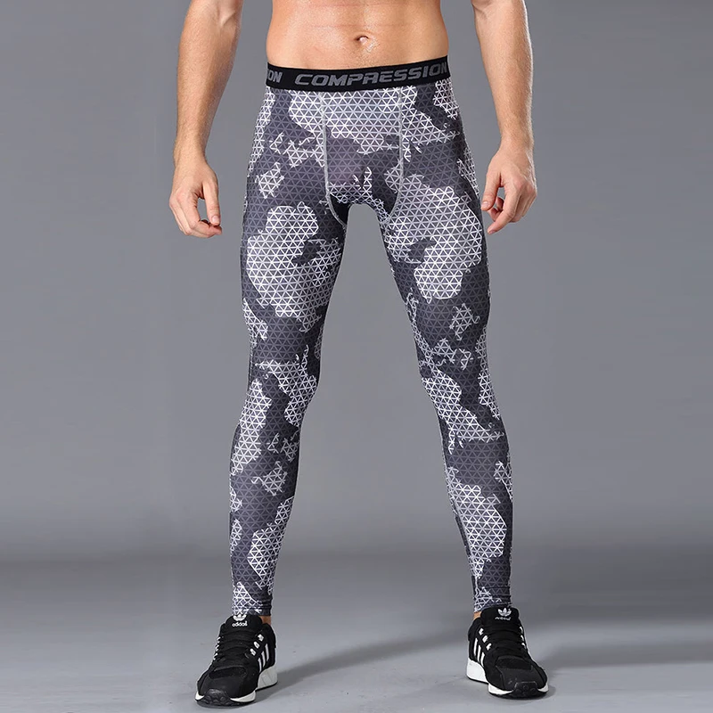 2017 спортивные брюки с принтом для мужчин тренировок фитнеса плотные