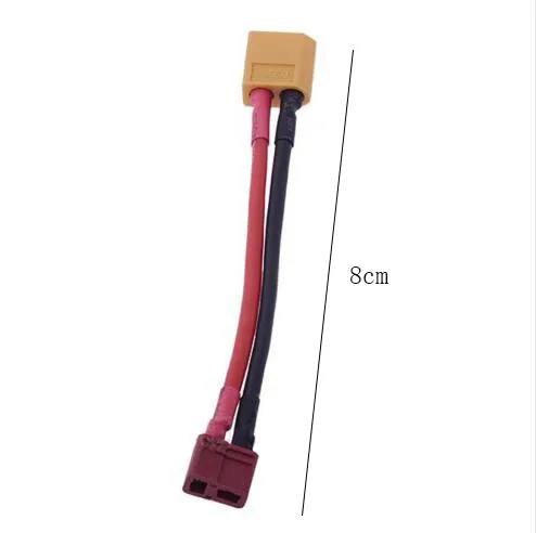 1 шт. T Plug Female To XT60 мужские силиконовые провода коннектор переходник конвертер FUSEW