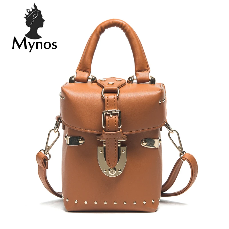 Mynos модные женские туфли Crossbody мешок небольшой телефон ствола Жесткий мини Для