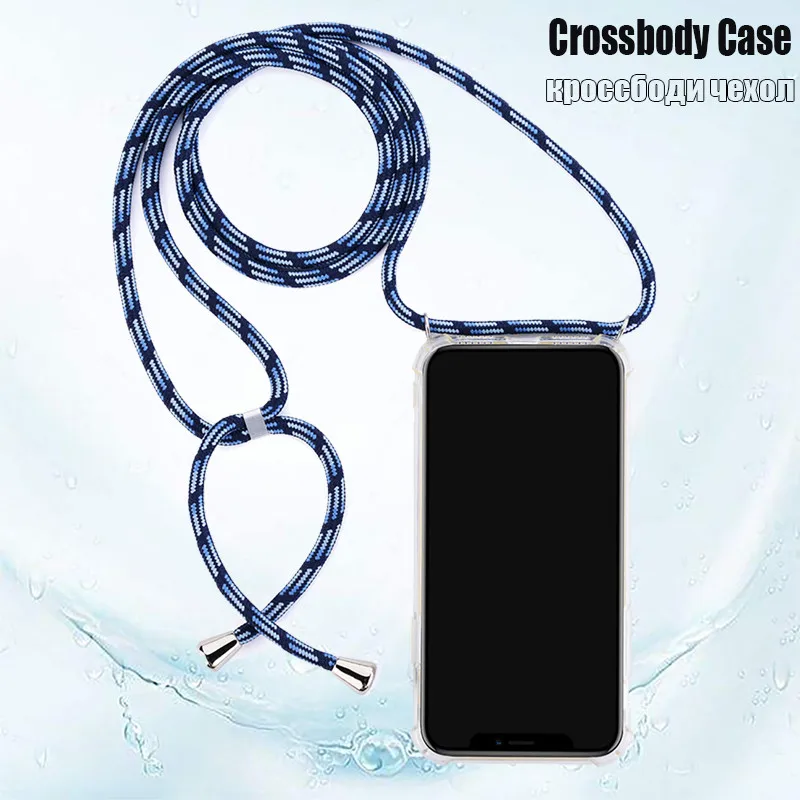 

Transparent Crossbody Strap Phone Case For Xiaomi mi 9 9SE 8 Lite CC9E Lanyard Necklace Shoulder Strap Case Redmi NOTE 7 8 PRO