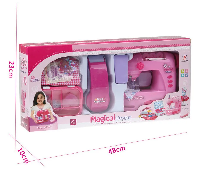 Удивительная швейная машина для маленькой девочки тиснение игровой домик с