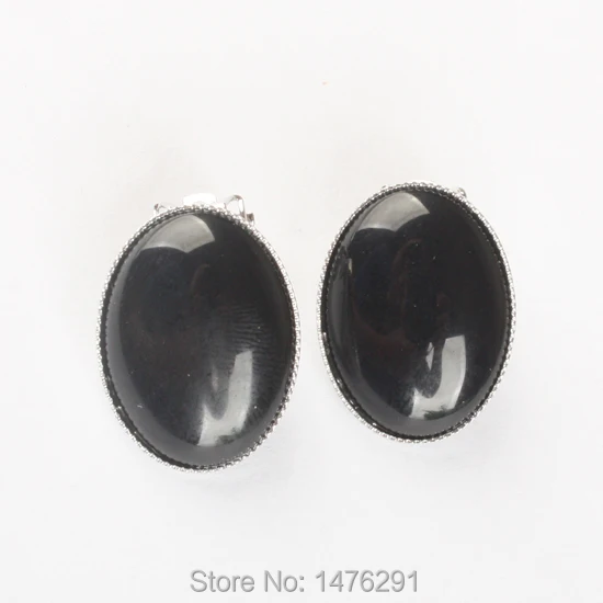 Женские овальные серьги-гвоздики розовый кварцевый кристалл оникс Фиолетовый