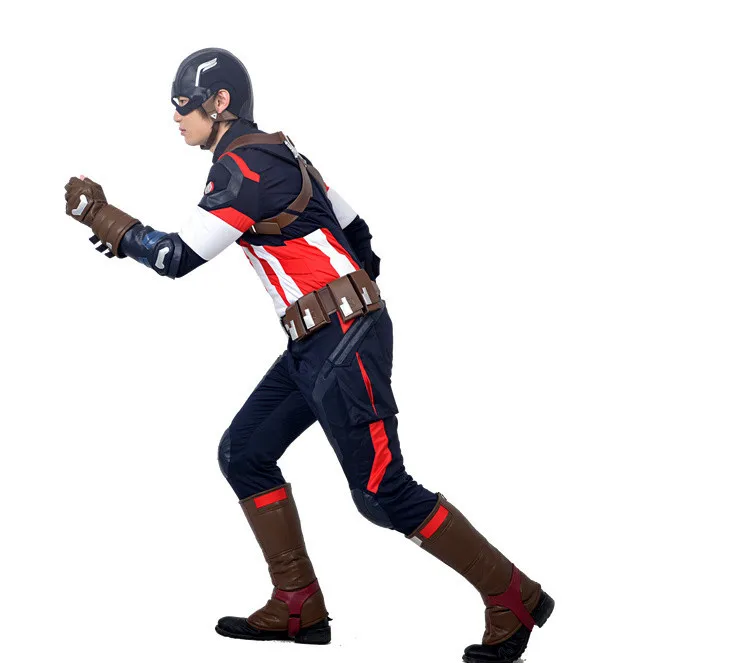 Newest Marvel movie costume age of Ultron Costume Captain America Cosplay Steve Rogers Superhero for men | Тематическая одежда и