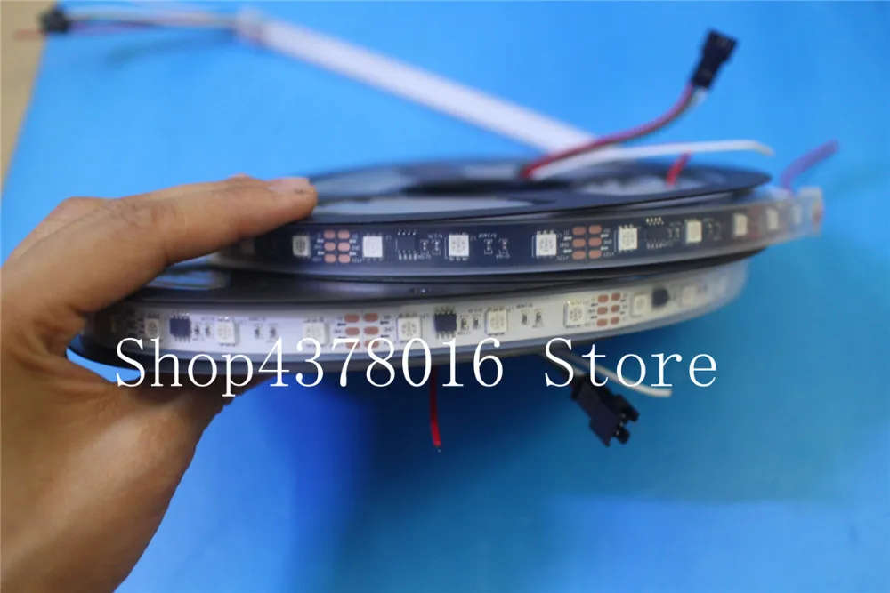 WS2811 5050 RGB Светодиодная лента 1 м/5 м 150 300 светодиодов индивидуальный адресуемый DC12V
