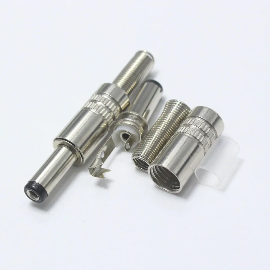4pcs 14mm 5.5*2.5mm DC Power Plug 5.5mm * 2.5mm New Metal Male Connector Audio Adapter for OD5mm Cable DIY Repair | Обустройство дома