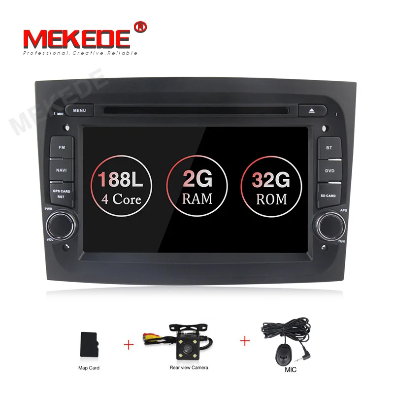 MEKEDE " Android 9,1 4 ядра автомобильный DVD gps плеер для FIAT DOBLO радио 2 Гб ОЗУ+ 32 Гб ПЗУ DAB USB 1080P DVR wifi BT навигационная карта - Цвет: CAR DVD CAMERA
